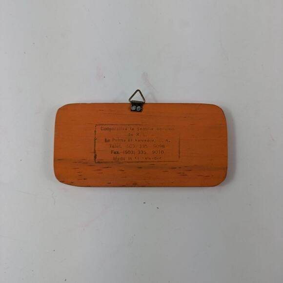 Vtg Wooden Last Supper Christmas Ornament Religious Decor El Salvador Handmade - Picture 3 of 7